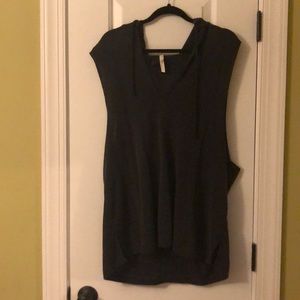 Free People sleeveless hoodie